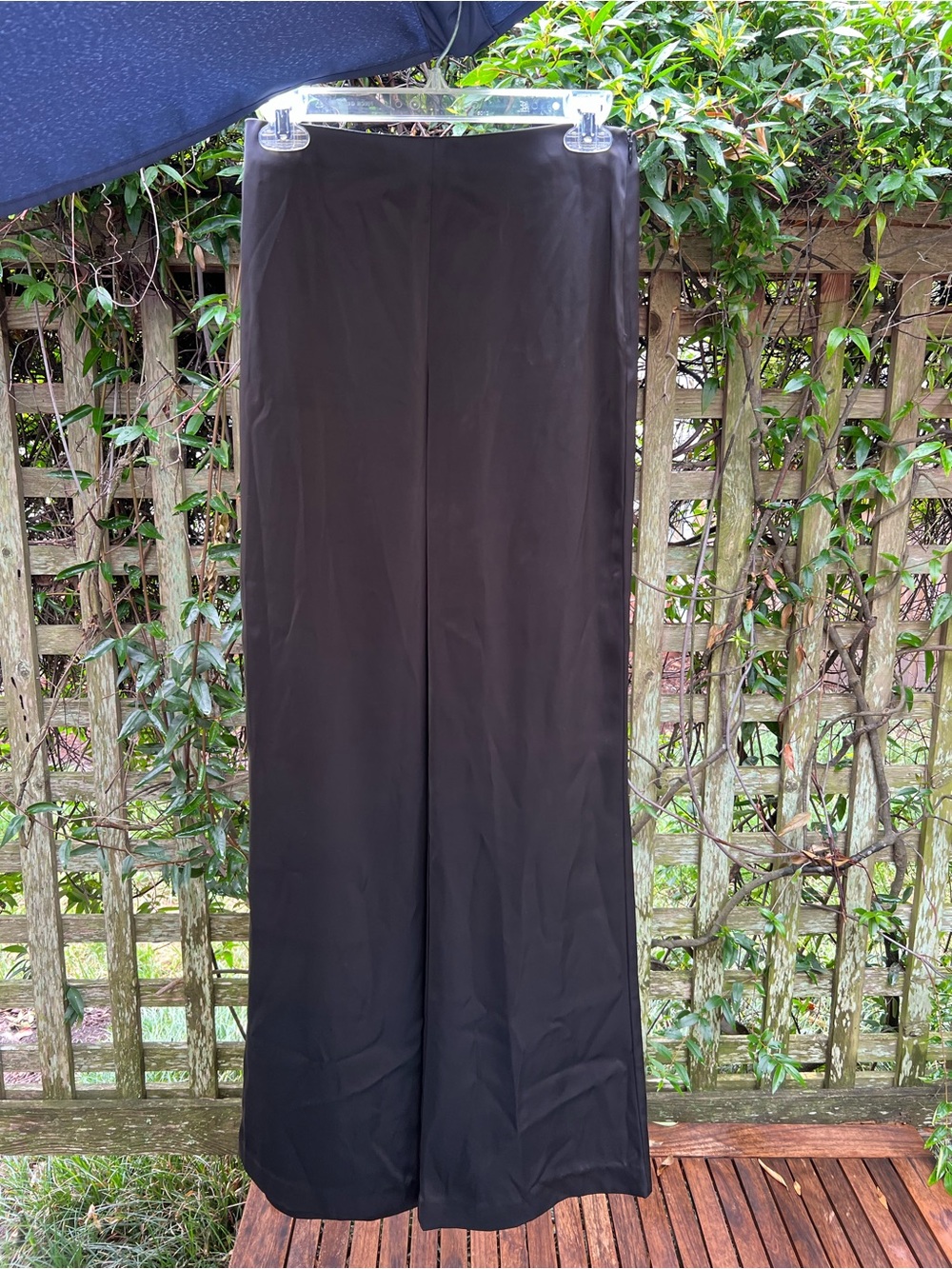 Zara Black Satin Trousers